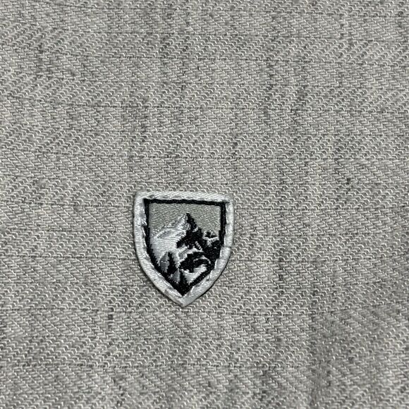 Kuhl Shirt Mens Large Gray Shiftr Granite Long Sleeve Button Up Linen Blend - Picture 13 of 14